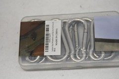 Supology 304 Stainless Steel Carabiner Clips 2.36in Set of 5, Lot of 5 Packs