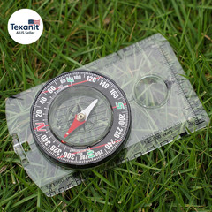 4 Pcs Outdoor Compass with Adjustable Declination,Magnifier,Ruler,Scale. Multifu