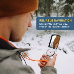 Sun Company ProSight Compass – Sighting Map Compass with Adjustable Declination