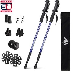 Trekking Poles Nordic Walking Hiking Sticks Anti-shock Adjustable Alpenstock