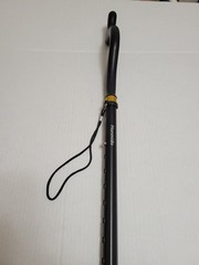 HONMIDO Adjustable Foldable Black Walking Stick Ergonomic Handle Wrist Strap