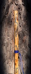 64” Sweetgum FRACTAL LICHTENBERG Walking HIKING Stick Handmade & Finished 🇺🇸