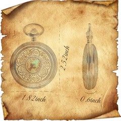 Vintage Brass Pocket Compass – Waterproof Survival Tool for Outdoor