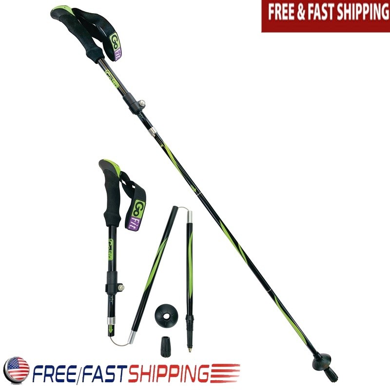 Lightweight Adjustable Trekking Poles Hiking Stability Portable Aluminum Storage