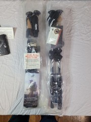 TrailBuddy Hiking Trekking Poles Adjustable Aluminum Cork Grip w/ Accessories