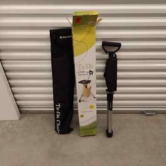 STEP2GOLD Ta-Da Chair Series 2, Portable Trekking Hiking Pole in Black, 32″