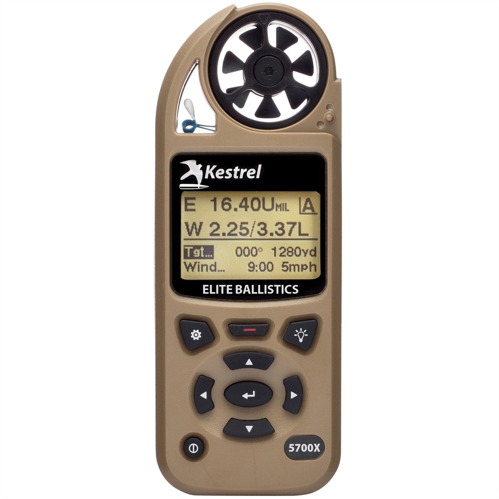 Kestrel Elite Tan Weather Meter 0857XALTANM With Applied Ballistics and LiNK