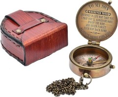 Gift Son from Mom Compass with Case/Gift for Son/Mom to Son/to My Son Gifts
