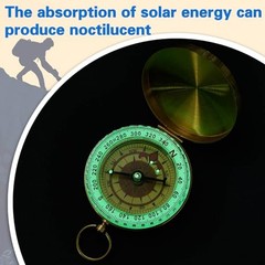 Pcs Camping Survival Compass Glow in the Dark Metal Pocket Compass for 12