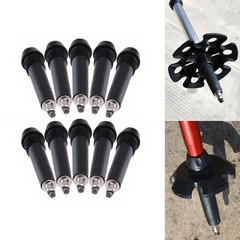 Carbon Steel Trekking Pole Tips 8pcs for Outdoor Hiking Walking Support