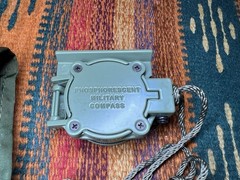 Cammenga Model 27 US Military Phosphorescent Lensatic Compass Tested W Pouch