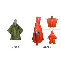 Compact Rain Gear Thermal Outerwear 210T Polyester Material Lightweight 80g