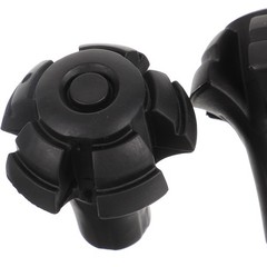 2Pcs Crutch Accessories Black Trekking Pole Tips Replacement Walking Stick Feet