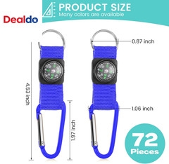 Compass for Kids Bulk Mini Compass Keychain for Classroom, Hiking, Survival