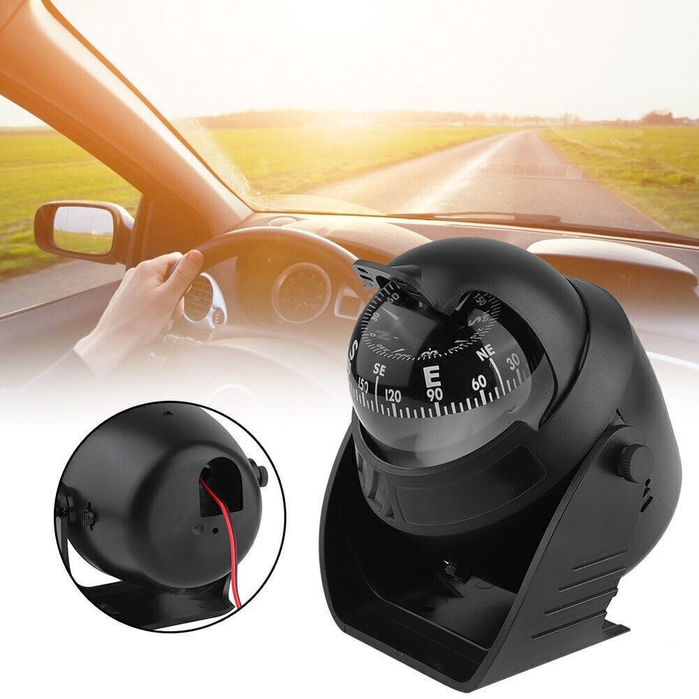 Portable Dash Mount Self adhesive Compass Ball for Marine Boat Truck Car Outdoor