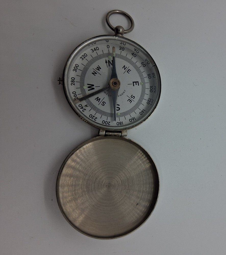 Vintage Pocket Compass West Germany – Military Style Rare