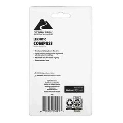 Ozark Trail Lensatic Liquid Black Compass Glow in Dark Directional Letters New