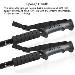 2X Telescopic Walking Trekking Poles Nordic Hiking Sticks Collapsible Alpenstock
