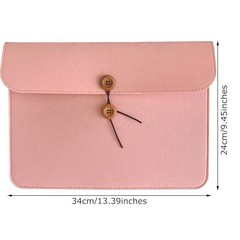 A4 Document Holder Felt File Folder Paper Portfolio Case Letter Envelope 1 Pink