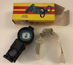 Optic Wonder 3 x 35 Vintage Wondascope Italy Compass Magnifying Binocular in Box
