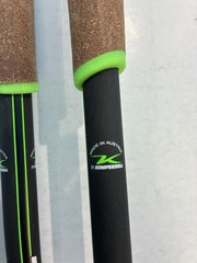 60” Komperdell Nordic Team Carbon Trekking Poles Brand New Still Wrapped Spikes