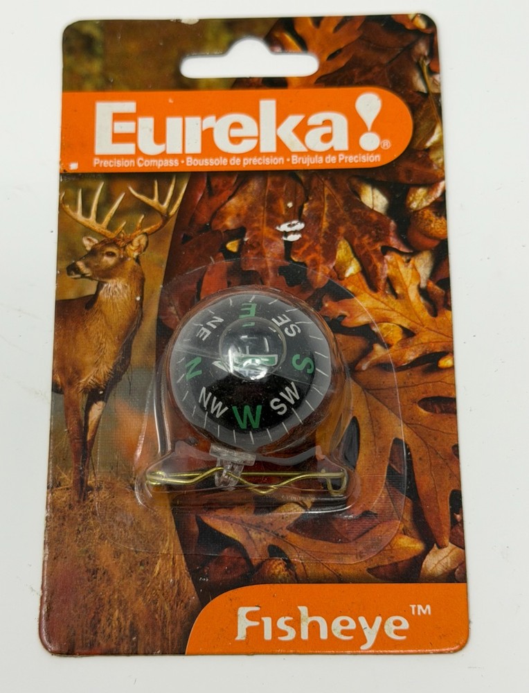 Eureka Fisheye Precision Compass NIP Johnson Outdoors Pocket Hiking Camping