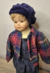 Artist doll porcelain doll doll 40 cm collector Vintage