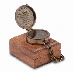 Pocket Brass Compass, Nautical Navy Compass for Camping, Travelling, Hiking, …