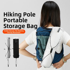 For Trail Running Hiking Pole Bag Trekking Pouch Nylon Reinforced Opening