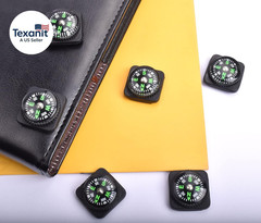 15Pcs Slip-On Wrist Compass Hard Shell Liquid Filled Mini Small Button Compass P