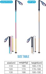 Foldable Quick Lock Aluminum Alloy Trail Running Poles 2 Pcs for Hiking Adventur