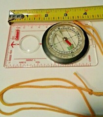 Coleman Compass camping tool, magnifier, ruler