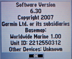 GARMIN GPSMAP 182C MARINE CHART PLOTTER FISHFINDER GPS UNIT w/ POWER MOUNT COVER