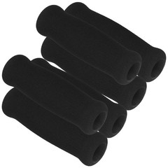 6Pcs Black Ergonomic Cane Handle Grip Replacement for Daily Use Crutch Handles