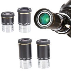 66 Degree Ultra Wide Astronomical Eyepiece with Multi Coating 6mm 9mm 15mm Lens