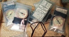 USSR Soviet Sporting Liquid Scout Compass with Magnifier Ruller Kompass , NEW