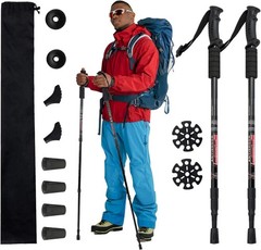 Trekking Poles Shock Absorbing Adjustable Hiking/Walking Sticks Hiking