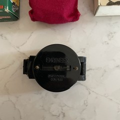 WFS Engineers’ Lensatic Compass No. 111 With Original Instructions and Box