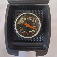Vintage Sharp Compass/Thermo, Pocket Size Black Plastic -Made in Japan