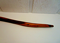 Wood Walking Stick 35.5″ Vintage Handmade Wood Snake Look💙