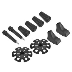 10Pcs Trekking Pole Tips Accessories Set Hiking Stick Tip Protectors Replacement