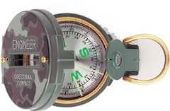 Camo Compass Lensatic Navigation Liquid Filled Plastic Tactical Military Army