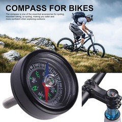 Clip-On Compass For Bikes Motorcycle Stem Compass Portable Cycling
