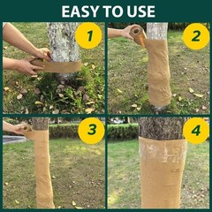 Brown Paper Tree For Trunk Protector Wrap for All Weather Damage Control