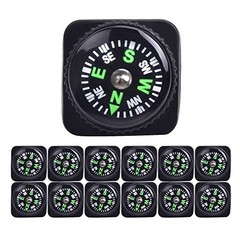 15pcs Slip-On Wrist Compass Hard Shell Liquid Filled Mini Small Button Compass