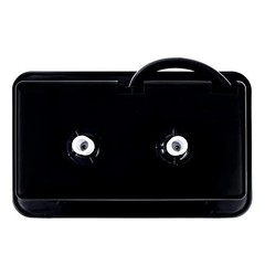 RV Exterior Shower Box Kit with Lock for Outside, Outdoor Non-Metallic RV Black
