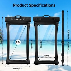 [Floatable] Floating Universal IPX8 Up to 7.0″-Floatable Black+Green