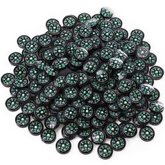 200 Pcs Mini Survival Compass Hiking Pocket Button Compass with Oil Filled
