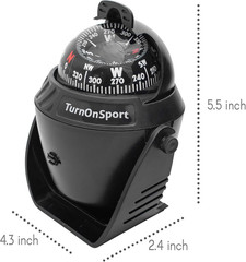 Boat Compass Dash Mount Flush – Boating Compass Dashboard Suction – Navigation M