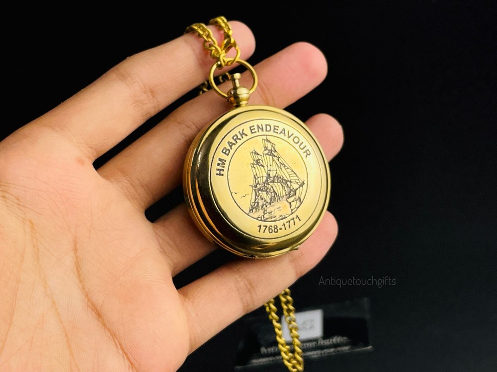Custom Engraved Working Brass Compass With Pure Leather Case | Handmade Gift For